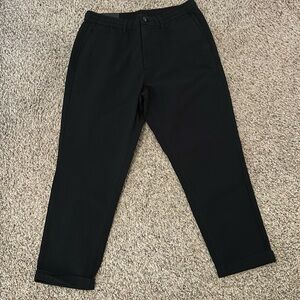 Banana Republic Black Seersucker Pants - 33x30
